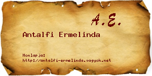 Antalfi Ermelinda névjegykártya